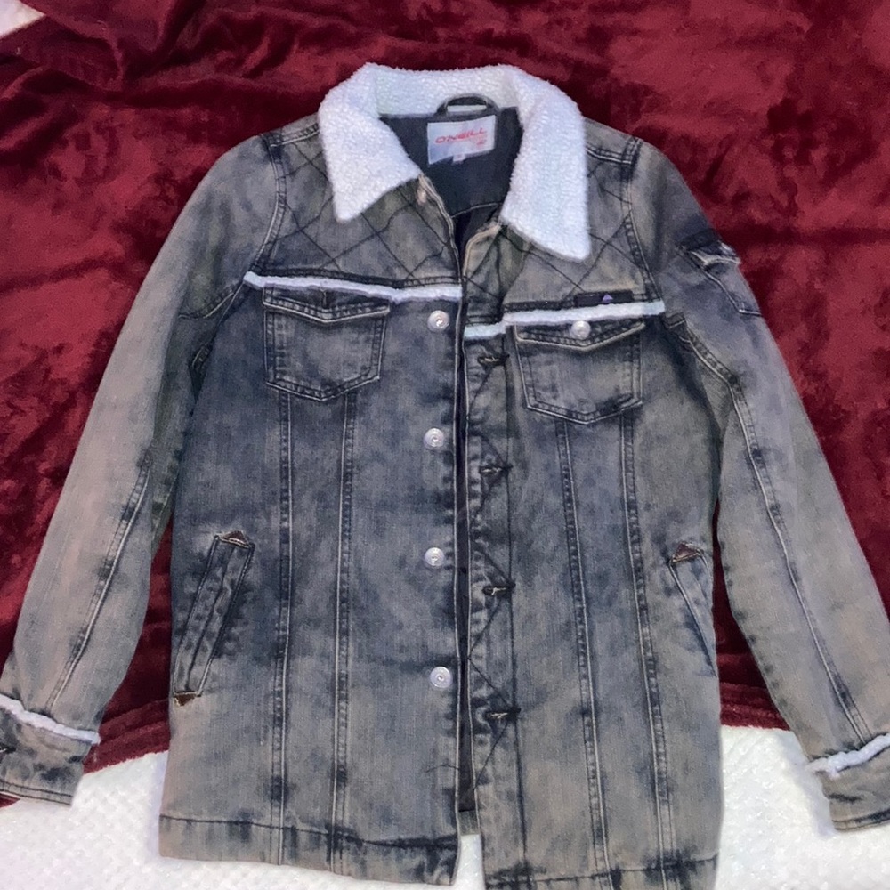 grey denim jacket